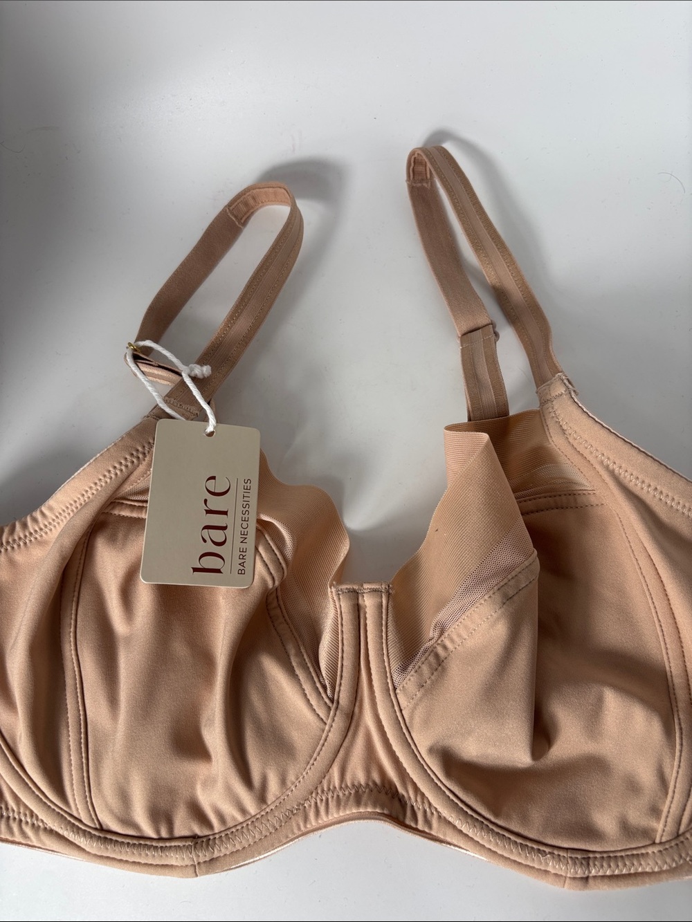 NWT Bare Necessities 3-piece Unlined Cup Underwire Side Support Bra 34DD (E) - Picture 6 of 10